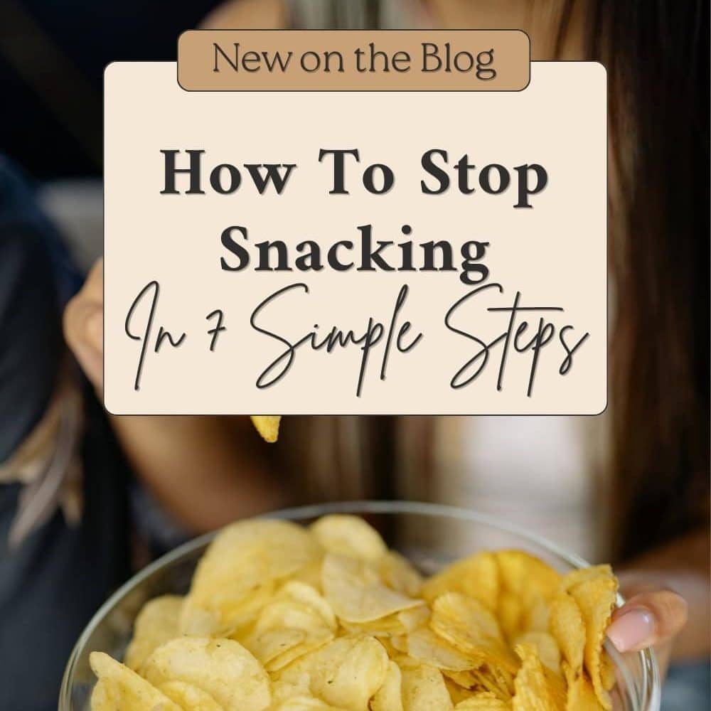 A glas bowl of chips. Topic of the picture how to stop snacking