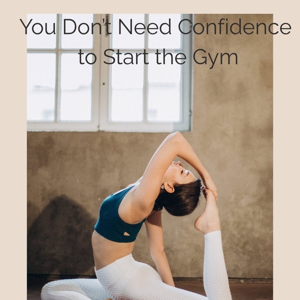 Women doing yoga and stretching. Topic of the image: Gym Confidence